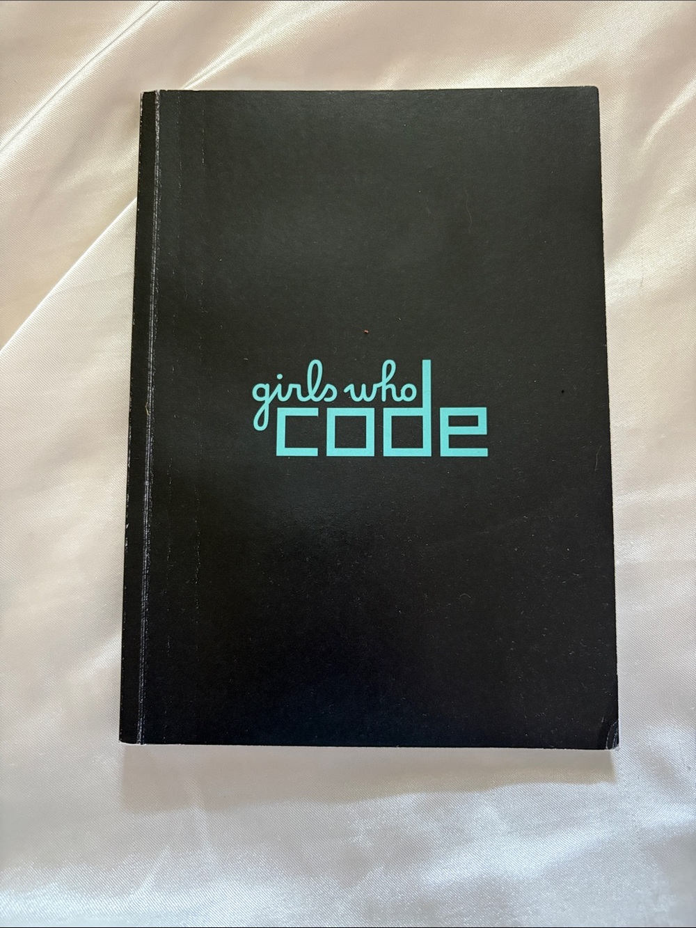 Black Notebook with Teal Logo - Girls Who Code